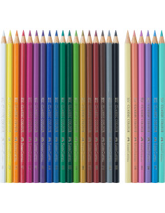 Creioane colorate FABER-CASTELL FC111221, 18+6 culori, Unicorni 2