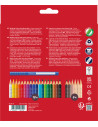 FC112819,Creioane colorate 18+6 culori + tonurile pielii grip 2001 faber-castell