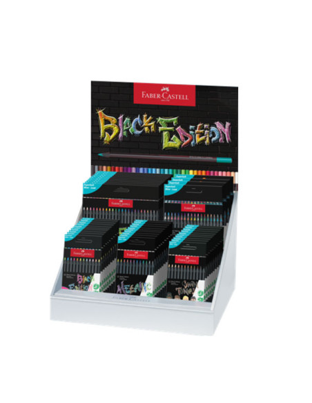 FC116497,Display concept creioane colorate black edition 2024 faber-castell