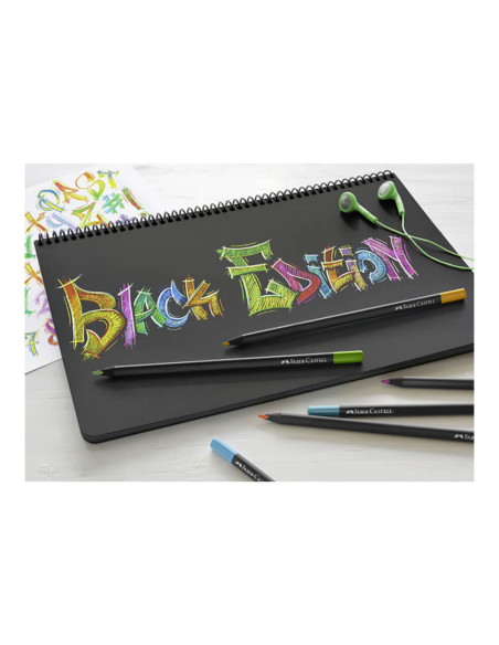 FC116497,Display concept creioane colorate black edition 2024 faber-castell