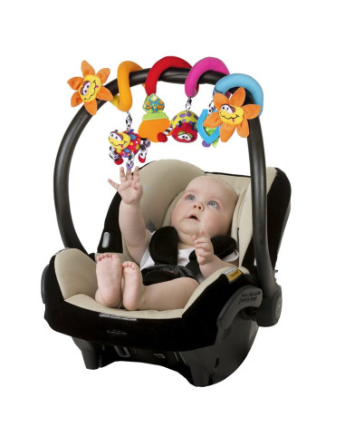 BN-0111885,Spirala cu jucarii, Playgro, Multifunctionale pentru carucior, scoica auto si patut, Cu jucarie de dentitie, Amazing 