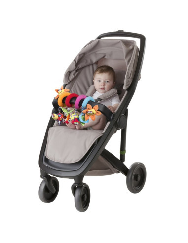 BN-0111885,Spirala cu jucarii, Playgro, Multifunctionale pentru carucior, scoica auto si patut, Cu jucarie de dentitie, Amazing 