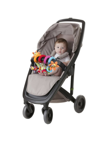 BN-0111885,Spirala cu jucarii, Playgro, Multifunctionale pentru carucior, scoica auto si patut, Cu jucarie de dentitie, Amazing 