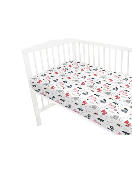 BN-6426972024983,Lenjerie patut cu 3 piese, MimiNu, Cu cearceaf 120x60 cm, Din bumbac certificat Oeko Tex Standard 100, Cu pilot
