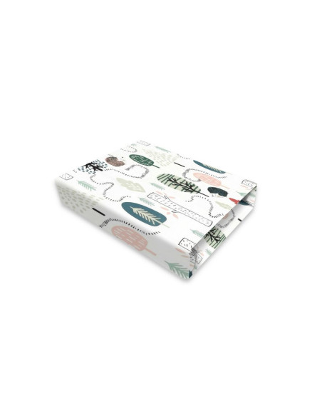 BN-6426972025126,Lenjerie pat junior cu 3 piese, Qmini, Cu cearceaf 160x80 cm, Din bumbac certificat Oeko Tex Standard 100, Cu p