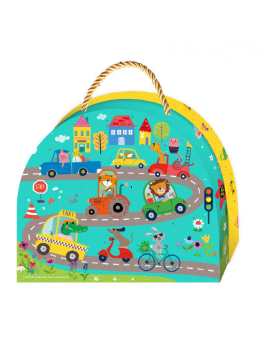 CH231915,Set de joaca creativa si libera, portabil - Orasul Animalelor