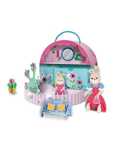 CH231916,Set de joaca creativa si libera, portabil - Casa Domnisoarei Iepuras 2