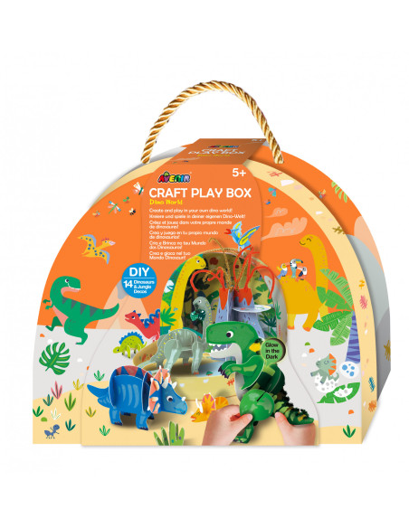 CH231894,Set de joaca creativa DIY, portabil - Lumea Dinozaurilor