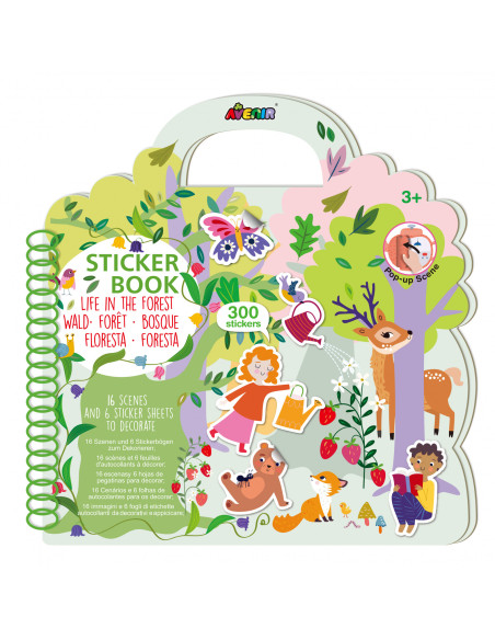 STB230005,Carte cu abtibilduri repozitionabilesi scene pop-up - Viata in Padure STB230005,Carte cu abtibilduri repozitionabilesi scene pop-up - Viata in Padure