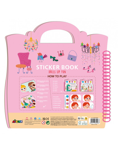 STB230006,Carte cu activitati si abtibilduri repozitionabile - Moda si Design