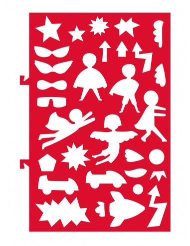 CH231898,Cea mai mare Carte de pictat cu apa, sabloane, stampile si jocuri, portabila - Supereroi