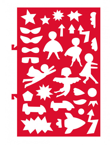 CH231898,Cea mai mare Carte de pictat cu apa, sabloane, stampile si jocuri, portabila - Supereroi