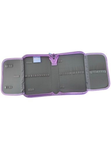Penar neechipat PIGNA 1 fermoar 2 extensii, Motiv Frozen, Violet pastel