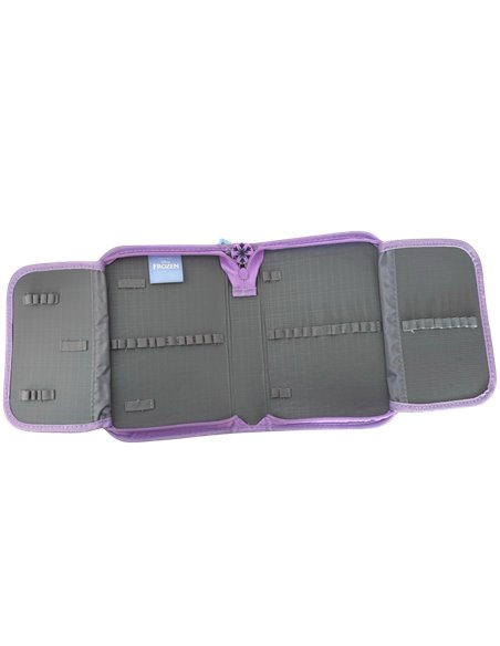 Penar neechipat PIGNA 1 fermoar 2 extensii, Motiv Frozen, Violet pastel