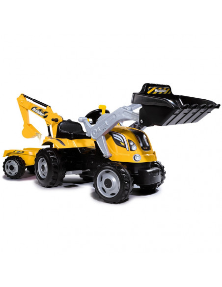 Tractor cu pedale si remorca Smoby Builder Max