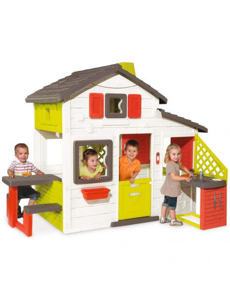 Casuta pentru copii Smoby Friends Playhouse cu