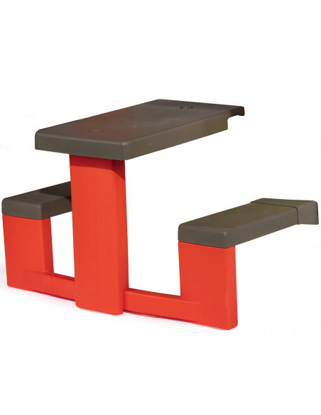 Masa de picnic cu doua banci Smoby pentru casuta Jura