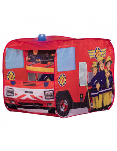 Cort de joaca John Fireman Sam Fire Truck Sam cu girofar