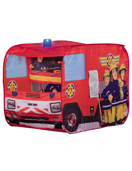 Cort de joaca John Fireman Sam Fire Truck Sam cu girofar
