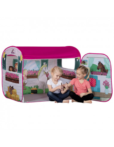 Cort de joaca John Caravan cu calut Schleich 100x70x80