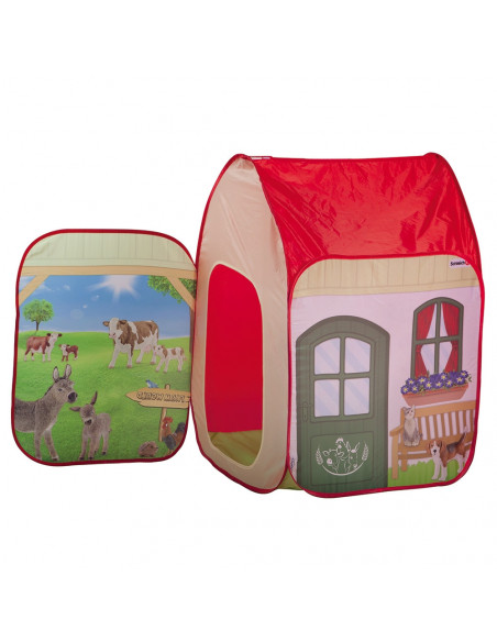 Cort de joaca John Farm cu figurina Schleich 72x72x105