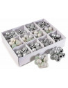 Set 144 globuri din sticle, Argintiu,191112008