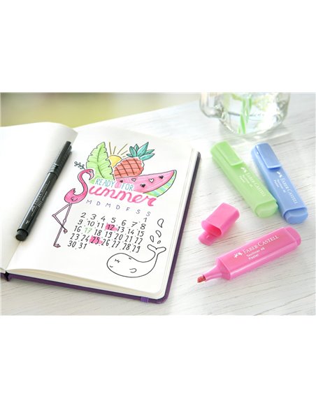 Textmarker superfluorescent Faber-Castell 1546, 8buc/set Textmarker superfluorescent Faber-Castell 1546, 8buc/set
