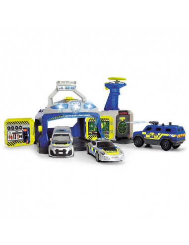 Pista de masini Dickie Toys SWAT Station cu 3 masini de politie