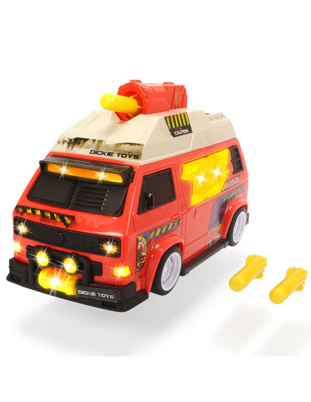 Masina Dickie Toys Volkswagen T3 Camper cu proiectile,S203756004