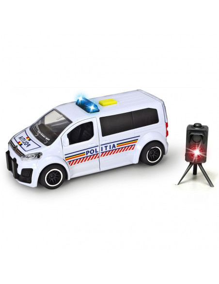 Masina de politie Dickie Toys Citroen SpaceTourer cu radar de