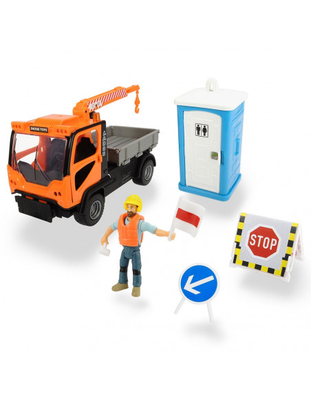 Camion Dickie Toys Playlife M.T. Ladog Service Set cu figurina