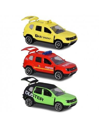 Set Majorette Dacia Duster masina taxi, masina de pompieri si