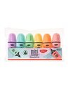 Marker evidentiator mini MK402/6 Daco, 6 buc./set, Pastel