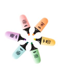 Marker evidentiator mini MK402/6 Daco, 6 buc./set, Pastel 2