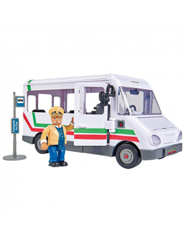 Autobuz Simba Fireman Sam Trevors Bus cu figurina,S109251073038