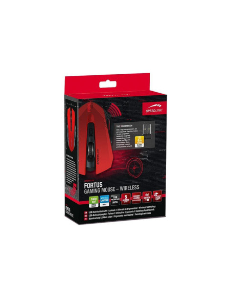 SL-680100-BK-01,MOUSE GAMING SPEEDLINK FORTUS WIRELESS BLACK "SL-680100-BK-01" (include TV 0.18lei)