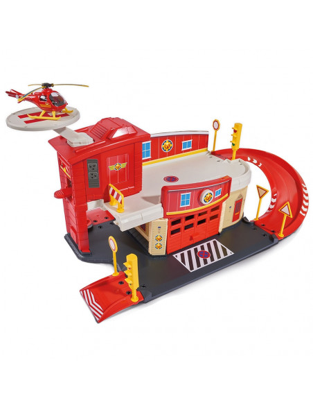 Pista de masini Dickie Toys Fireman Sam Fire Rescue Center cu