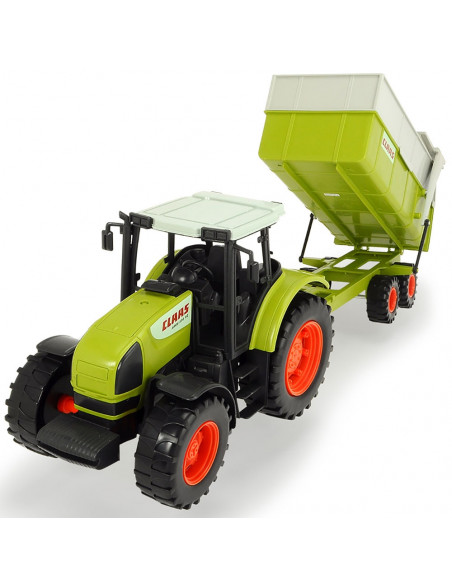 Tractor Dickie Toys Claas Ares cu remorca,S203739000