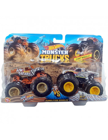 Set Hot Wheels by Mattel Monster Trucks Demolition Doubles HW