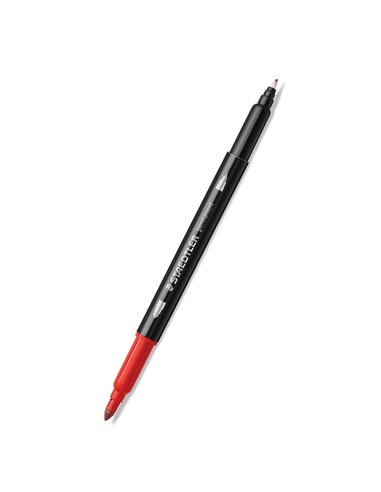 Marker permanent Staedtler cu 2 capete, 5 buc/set
