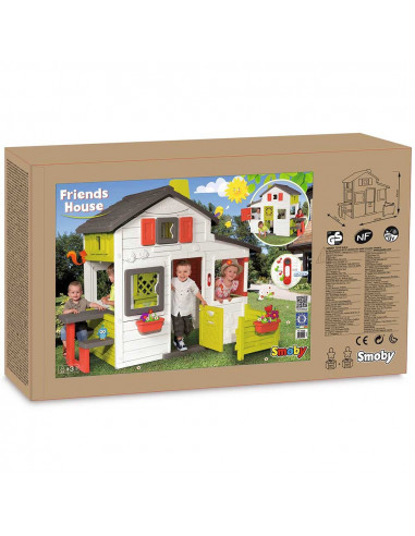 Casuta pentru copii Smoby Friends Playhouse cu