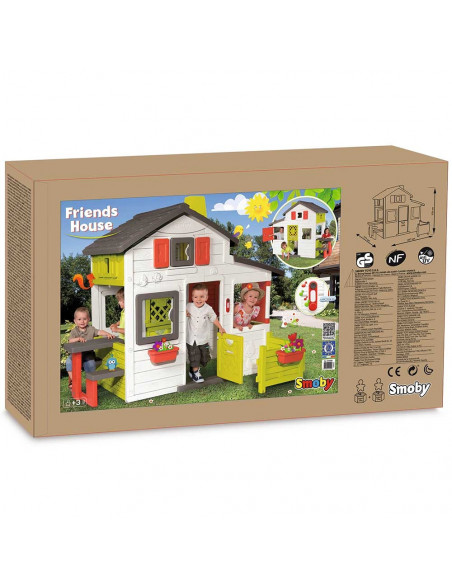 Casuta pentru copii Smoby Friends Playhouse cu