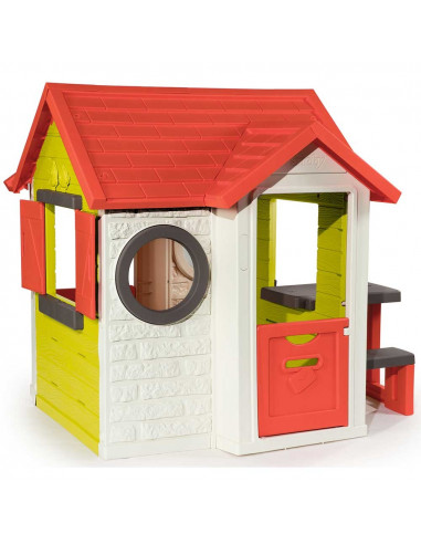 Casuta pentru copii Smoby My House cu masuta picnic,S7600810401