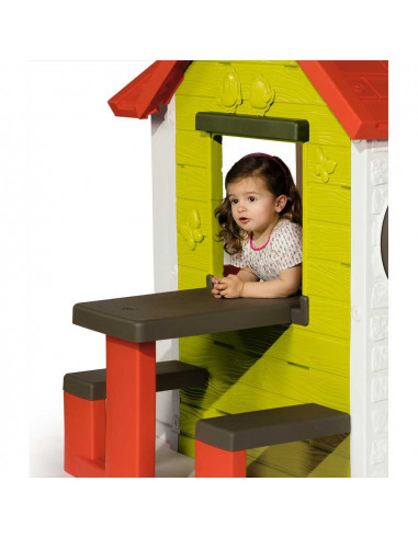 Casuta pentru copii Smoby My House cu masuta picnic,S7600810401