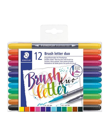 Marker Staedtler cu 2 capete, 12 buc/set