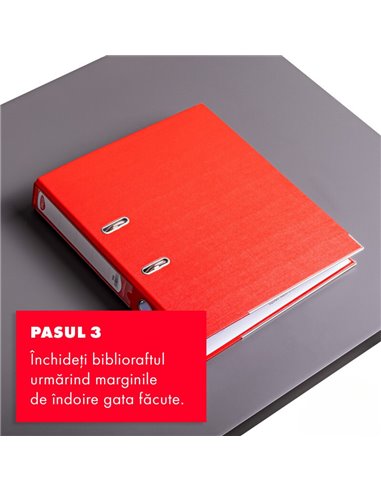 Biblioraft plastifiat A4, 75 mm Daco BP175M, Mov