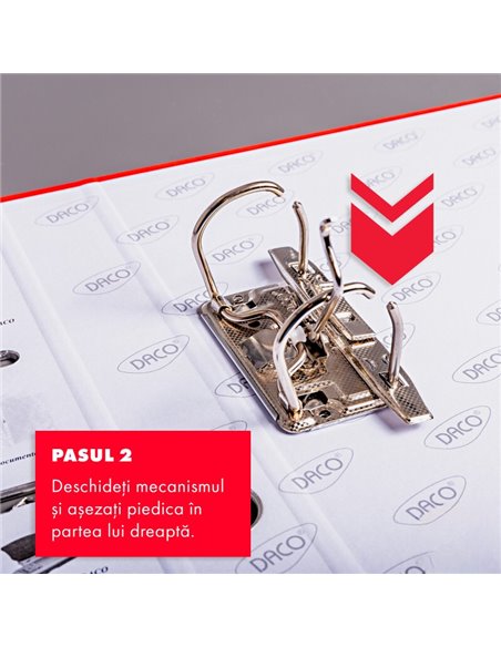 Biblioraft plastifiat A4, 75 mm Daco BP175M, Mov