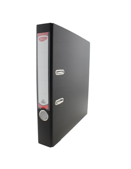Biblioraft plastifiat A4, 50 mm Daco BP150N, Negru