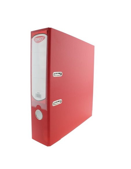 Biblioraft plastifiat A4, 75 mm DacoBP175R, Rosu