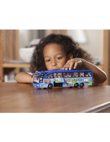 Autobuz Dickie Toys Touring Bus albastru,S203745005-BL
